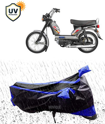 MOVIQUE Waterproof Two Wheeler Cover for TVS(XL Super, Black)