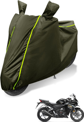 MOCKHE Waterproof Two Wheeler Cover for Honda(CBR 250R, Green)