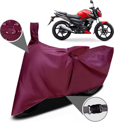 MMSSTAR Waterproof Two Wheeler Cover for TVS(Raider, Maroon)