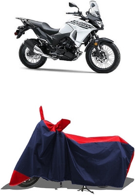 SUGASHRI Waterproof Two Wheeler Cover for Kawasaki(Versys X 300 BS6, Red, Blue)