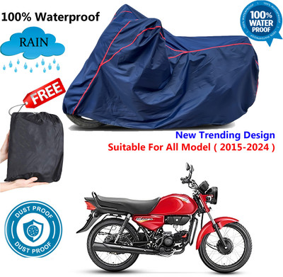 AUTOCAD Waterproof Two Wheeler Cover for Hero(CD Dawn, Blue, Red)