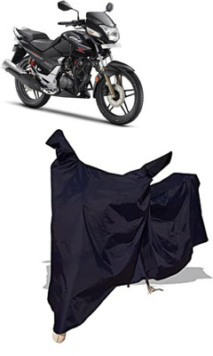 Amexride Two Wheeler Cover for Hero(CBZ, Black)