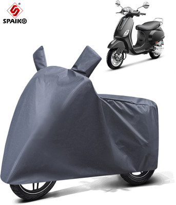 Spaiko Two Wheeler Cover for Vespa(Vespa VXL 125, Grey)