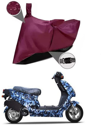 KEDIT Two Wheeler Cover for Hero(Electric AXLHE-20, Maroon)