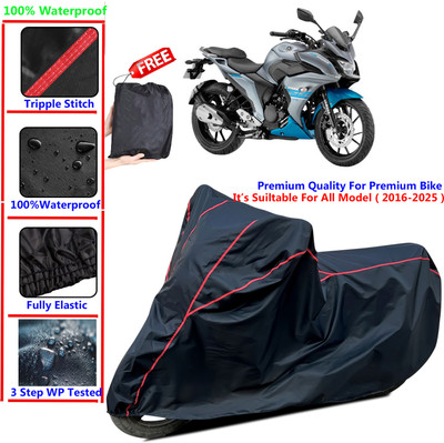 SThanaveX Waterproof Two Wheeler Cover for Yamaha(Fazer 25 BS6, Black)