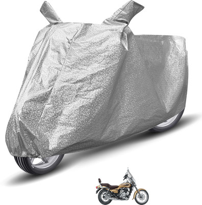 Auto Hub Waterproof Two Wheeler Cover for Bajaj(Avenger 220 DTS-i, Silver)