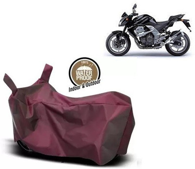 OliverX Waterproof Two Wheeler Cover for Kawasaki(Z750, Maroon)