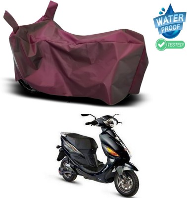 Ascension Waterproof Two Wheeler Cover for Hero(Electric Cruz, Maroon)