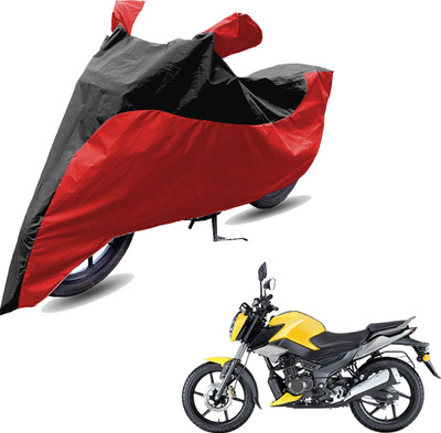 RiderShine Two Wheeler Cover for TVS(Raider, Red, Black)