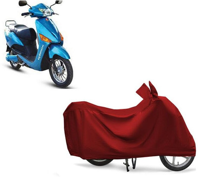 KEDIT Two Wheeler Cover for Hero(Electric Optima DX, Maroon)