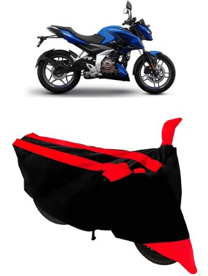 GANPRA Two Wheeler Cover for Bajaj(Pulsar NS-160, Black, Red)