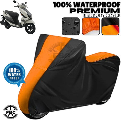 AUTOCAD Waterproof Two Wheeler Cover for Suzuki(Avenis 125, Black, Orange)