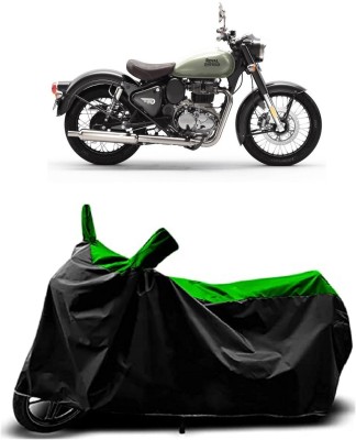 VESMEI Two Wheeler Cover for Royal Enfield(Classic 350 Signals, Green)