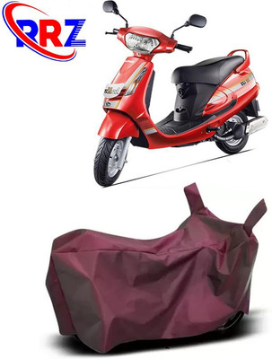RRZ Waterproof Two Wheeler Cover for Mahindra(Duro 125, Maroon)