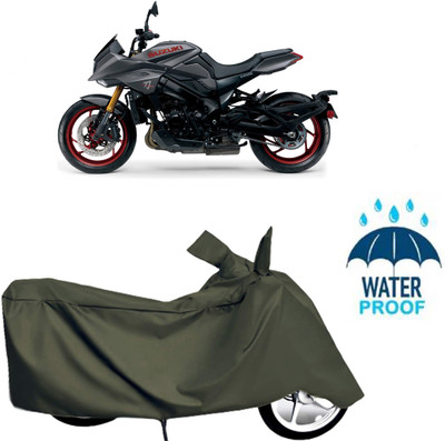 Autoinnovation Waterproof Two Wheeler Cover for Suzuki(Green)