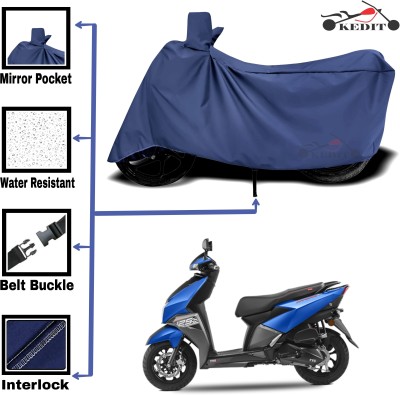 KEDIT Two Wheeler Cover for TVS(Blue)