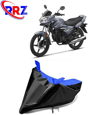 RRZ Waterproof Two Wheeler Cover for Honda(Shine, Black, Blue)