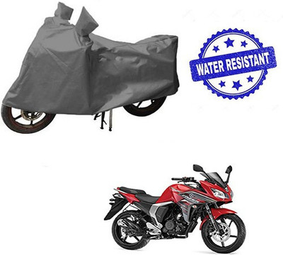 DeepShakshi AUTOMOTIVE Waterproof Two Wheeler Cover for Yamaha(Fazer, Grey)