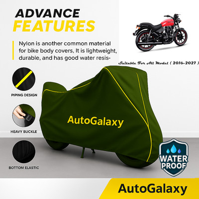 AutoGalaxy Waterproof Two Wheeler Cover for Royal Enfield(Thunderbird 350, Green)