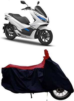 KEDIT Two Wheeler Cover for Honda(PCX 125, Red, Black)