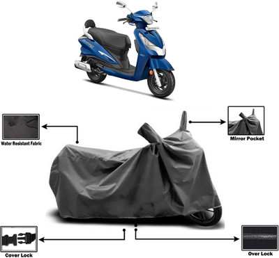 Amexride Two Wheeler Cover for Hero(Destini 125, Grey)