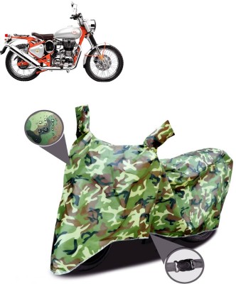 PAGORA Waterproof Two Wheeler Cover for Royal Enfield(Bullet Trials 500, Green)