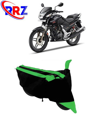 RRZ Waterproof Two Wheeler Cover for Hero(CBZ, Black, Green)