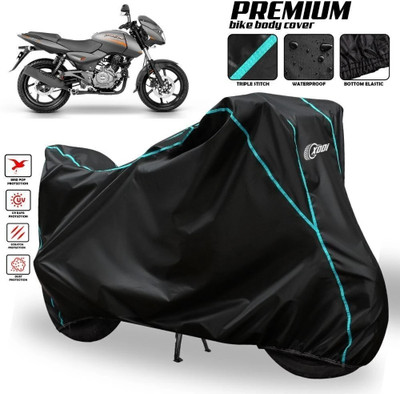 xodi Waterproof Two Wheeler Cover for Bajaj(Pulsar 180 DTS-i, Black, Blue, Multicolor)