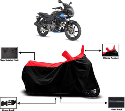 Amexride Two Wheeler Cover for Bajaj(Pulsar 220 BS6, Red)