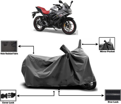 Amexride Two Wheeler Cover for Suzuki(Gixxer Special Edition BS6, Grey)