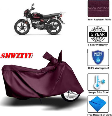 smwzxyu Waterproof Two Wheeler Cover for Hero(Splendor, Maroon)