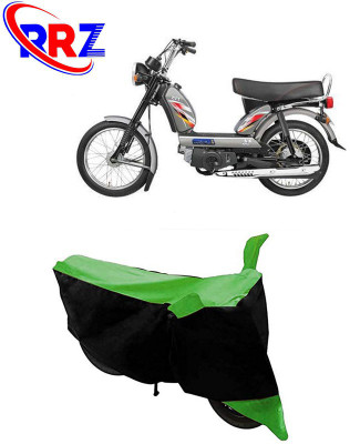 RRZ Waterproof Two Wheeler Cover for TVS(XL Super, Black, Green)