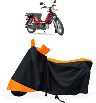 Tricway Two Wheeler Cover for TVS(XL 100 Heavy Duty, Orange)