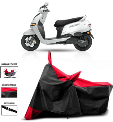 WMIZEXA Two Wheeler Cover for Universal For Bike(iQube, Red, Black)