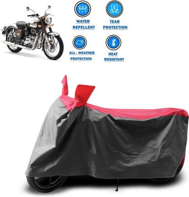CODOKI Waterproof Two Wheeler Cover for Royal Enfield(Standard 350, Grey)