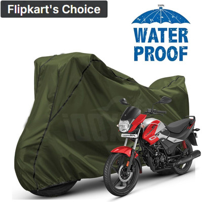 AutoGalaxy Waterproof Two Wheeler Cover for Hero(Passion Pro, Green, Black)
