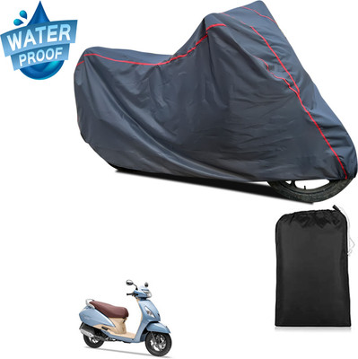 PAGORA Waterproof Two Wheeler Cover for TVS(Jupiter Grande, Grey)