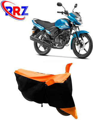 RRZ Waterproof Two Wheeler Cover for Yamaha(Saluto, Black, Orange)