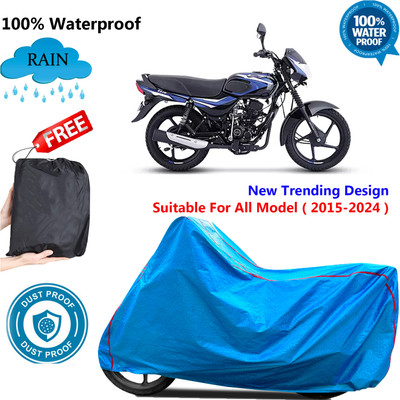 OliverX Waterproof Two Wheeler Cover for Bajaj(CT110, Blue)
