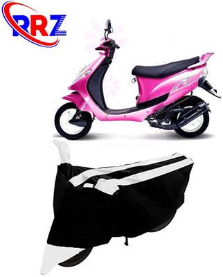 RRZ Waterproof Two Wheeler Cover for Mahindra(Kine, Black, White)