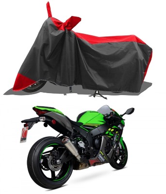 SPECTUS Two Wheeler Cover for Kawasaki(Ninja ZX-10R SE, Red, Black)