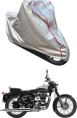PAGORA Waterproof Two Wheeler Cover for Royal Enfield(Bullet 350, Silver)