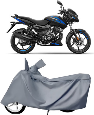 Auto World Waterproof Two Wheeler Cover for Bajaj(Pulsar 125, Grey)