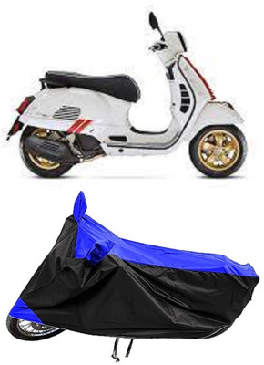 Mdstar Waterproof Two Wheeler Cover for Vespa(GTS Super 125 BS6, Blue)