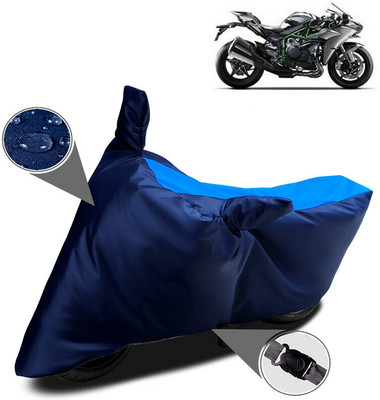 MWBB Two Wheeler Cover for Kawasaki(Ninja H2, Blue)