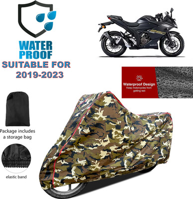 PAGORA Waterproof Two Wheeler Cover for Suzuki(Gixxer SF 250, Yellow)