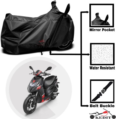 KEDIT Two Wheeler Cover for Aprilia(SR 150, Black)