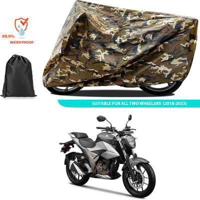 GOSHIV-car and bike accessories Waterproof Two Wheeler Cover for Suzuki(Gixxer 250, Yellow)
