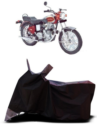 VESMEI Two Wheeler Cover for Royal Enfield(Machismo 500, Grey)