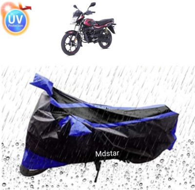 Mdstar Waterproof Two Wheeler Cover for Bajaj(Pulsar 200NS FI, Blue, Black)